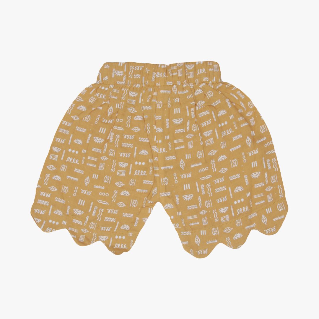 Puffed Co-ord sets for kids - Mustard
