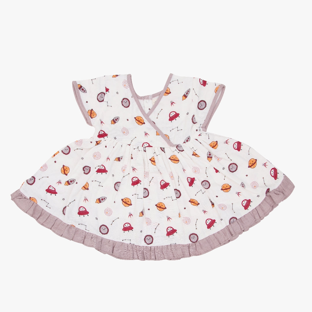 Space Ranger - Muslin Button Frock