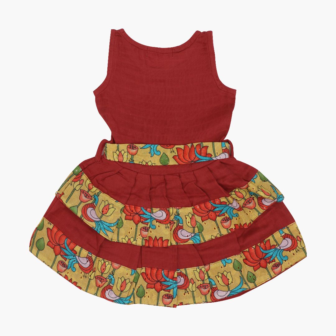 Tiny Tulip - Ethnic two-layer frock