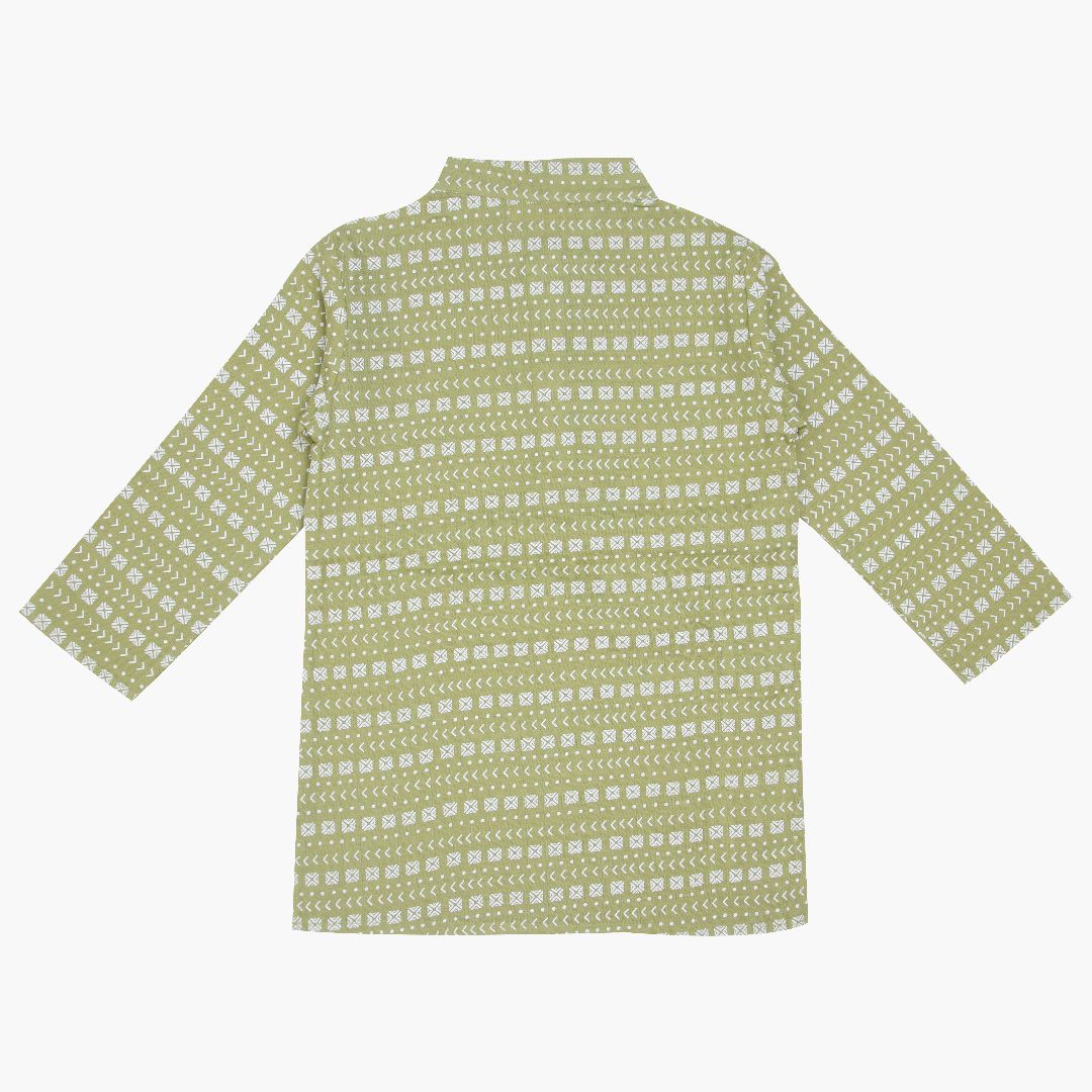 Thazhamboo - Full Sleeve Kurta Pyjama Set