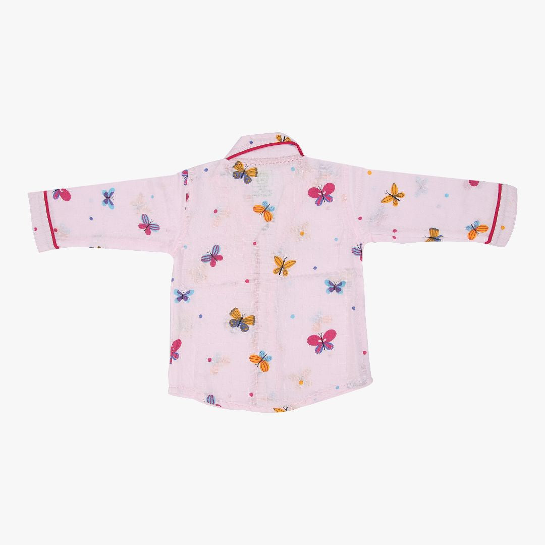 Butterflies - Muslin Full Sleeve Sleep Suit for babies and kids (Unisex)