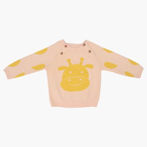 Newborn Gentle Giraffe Full Sleeve Sweater