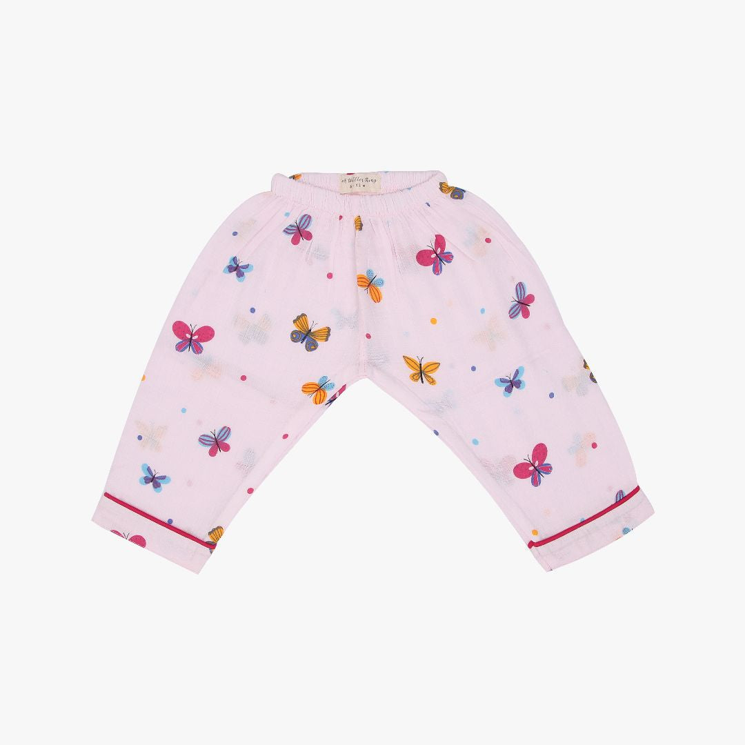 Butterflies - Muslin Full Sleeve Sleep Suit for babies and kids (Unisex)