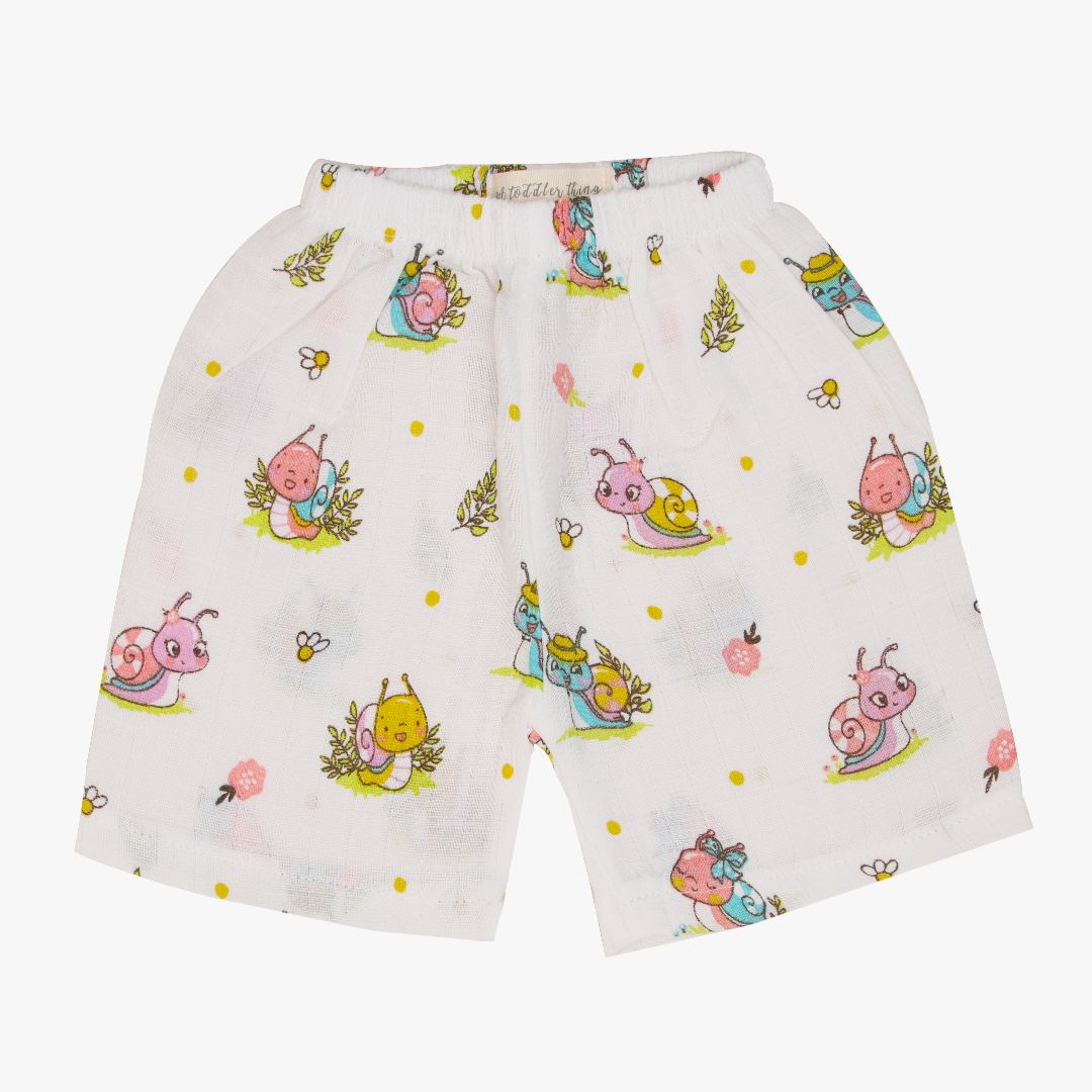 Snail Mail - Muslin Jabla and Shorts for Babies and Toddlers