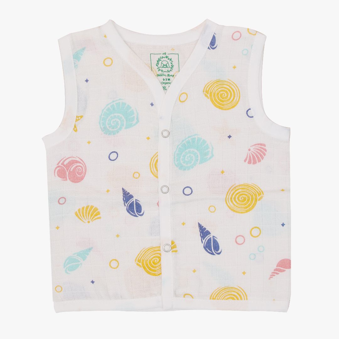 Sea Shell - Muslin Jabla and Shorts for Babies and Toddlers
