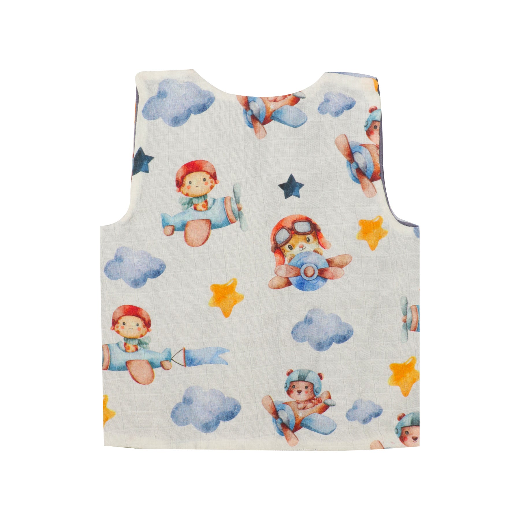 Barneys Bridge - Reversible Muslin Jabla (Pack of 2)