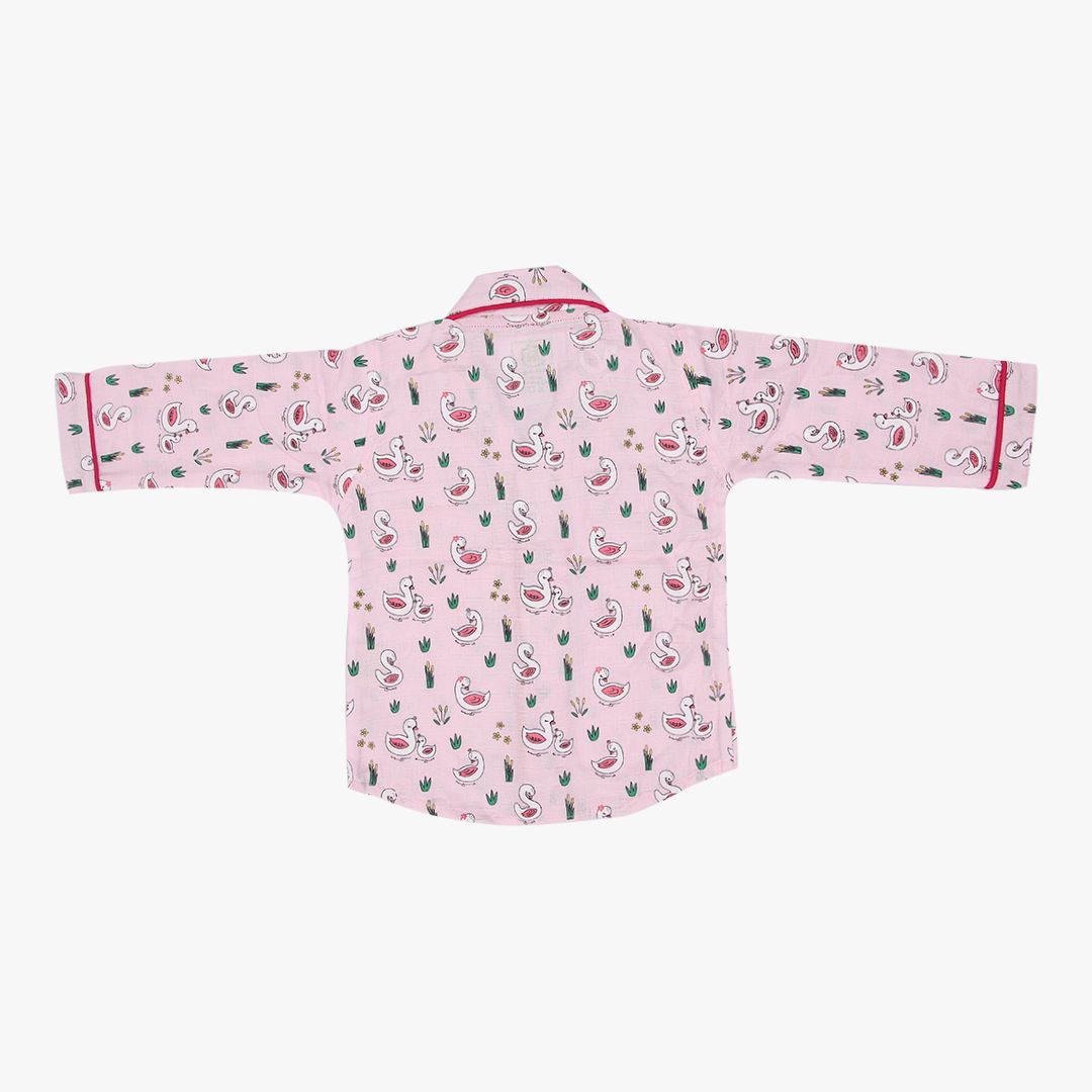 Swan Lake - Muslin Full Sleeve Sleep Suit for babies and kids (Unisex)