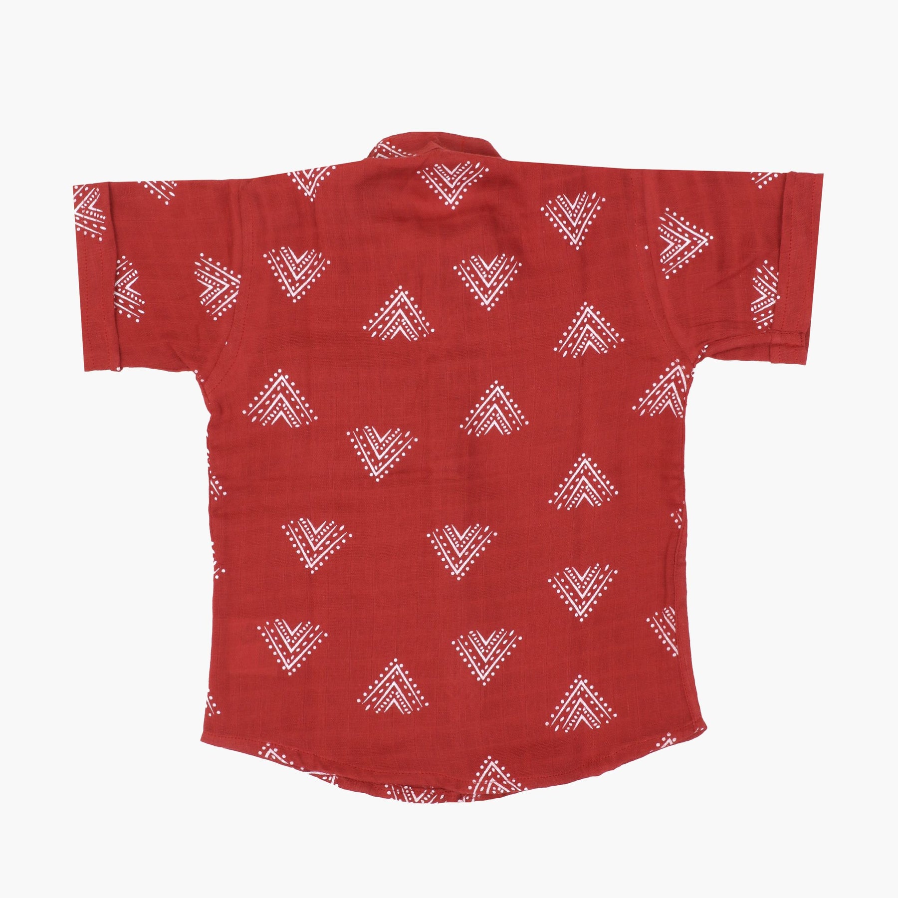 Collared Co-ord sets for kids - Crimson