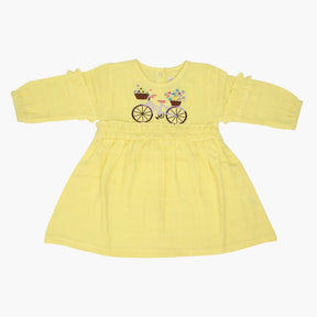 Baby Sun Rider Full Sleeve Muslin Frock