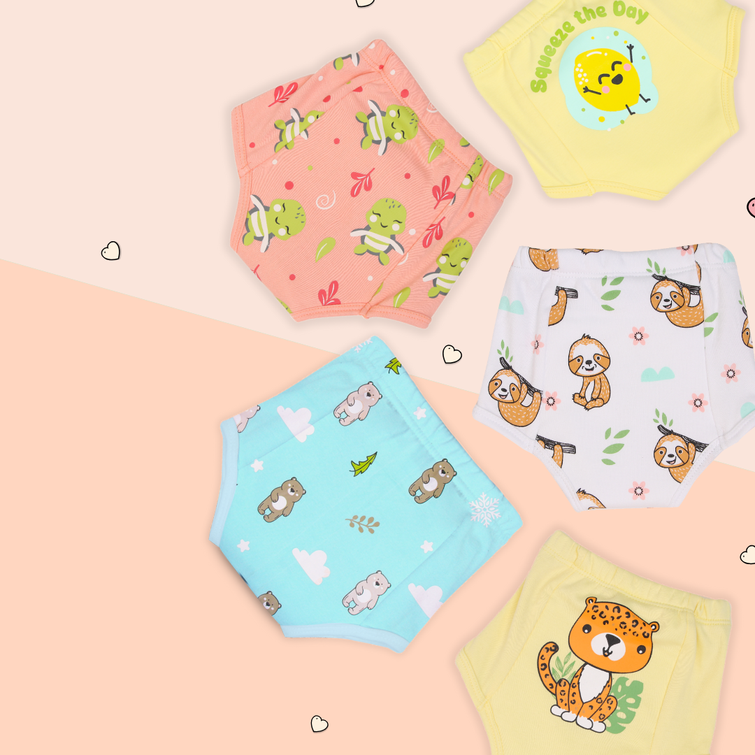 Too Cute to Handle (Pack of 5) - Ultra Undies Baby Padded Underwear