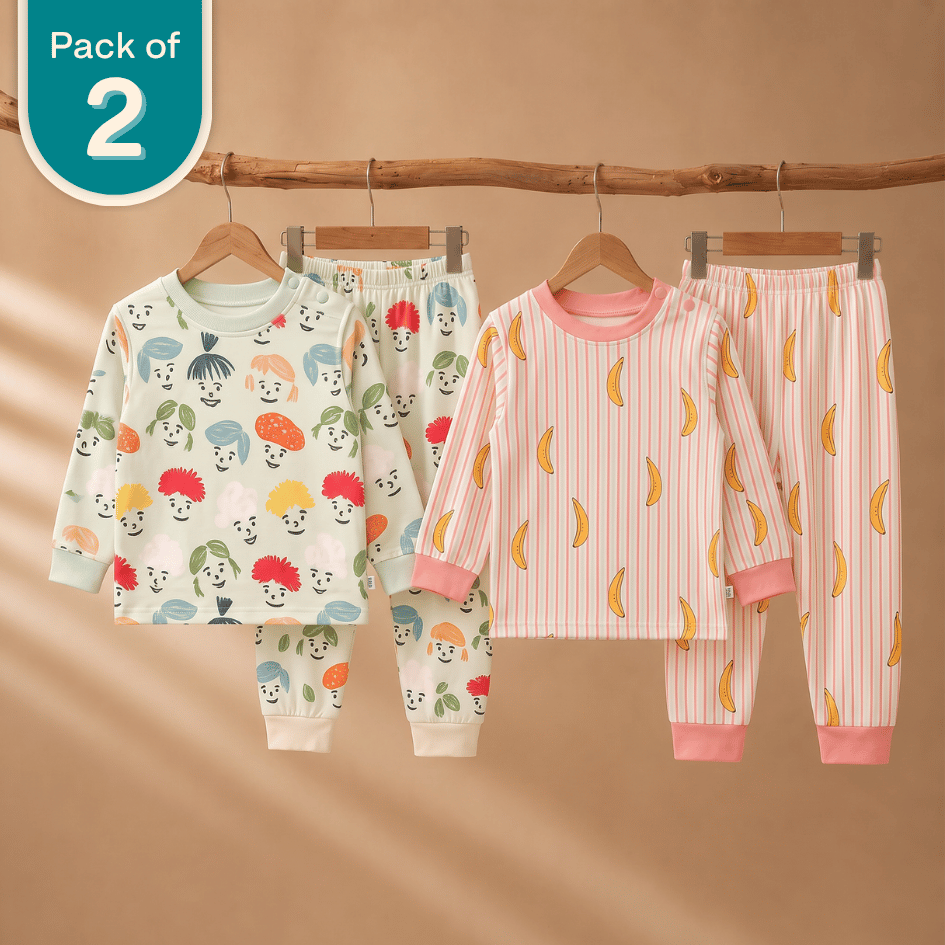 Rosy Petals - Modal Loungewear (Pack 2)