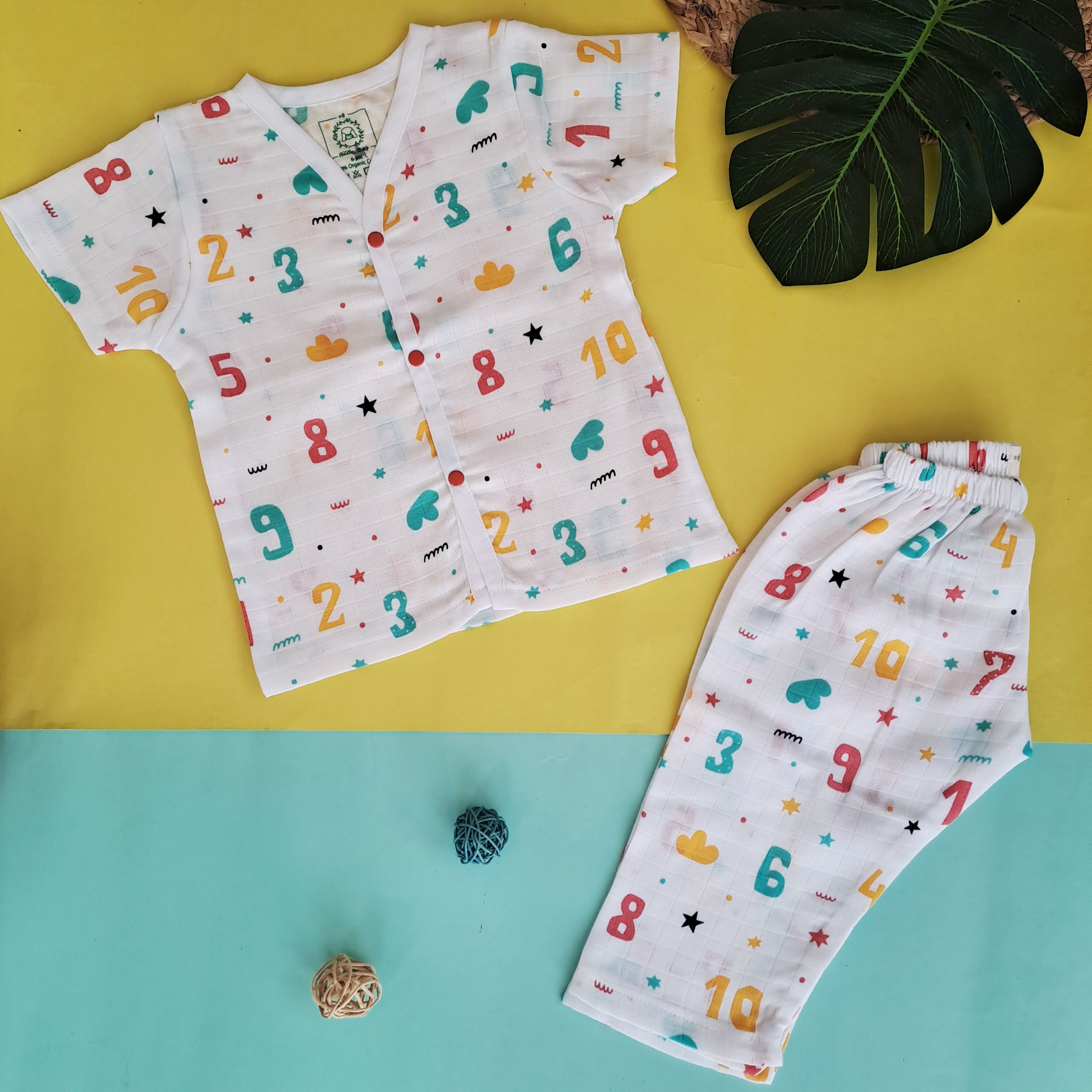 Count Down - Muslin Sleep Suit for babies and kids (Unisex)