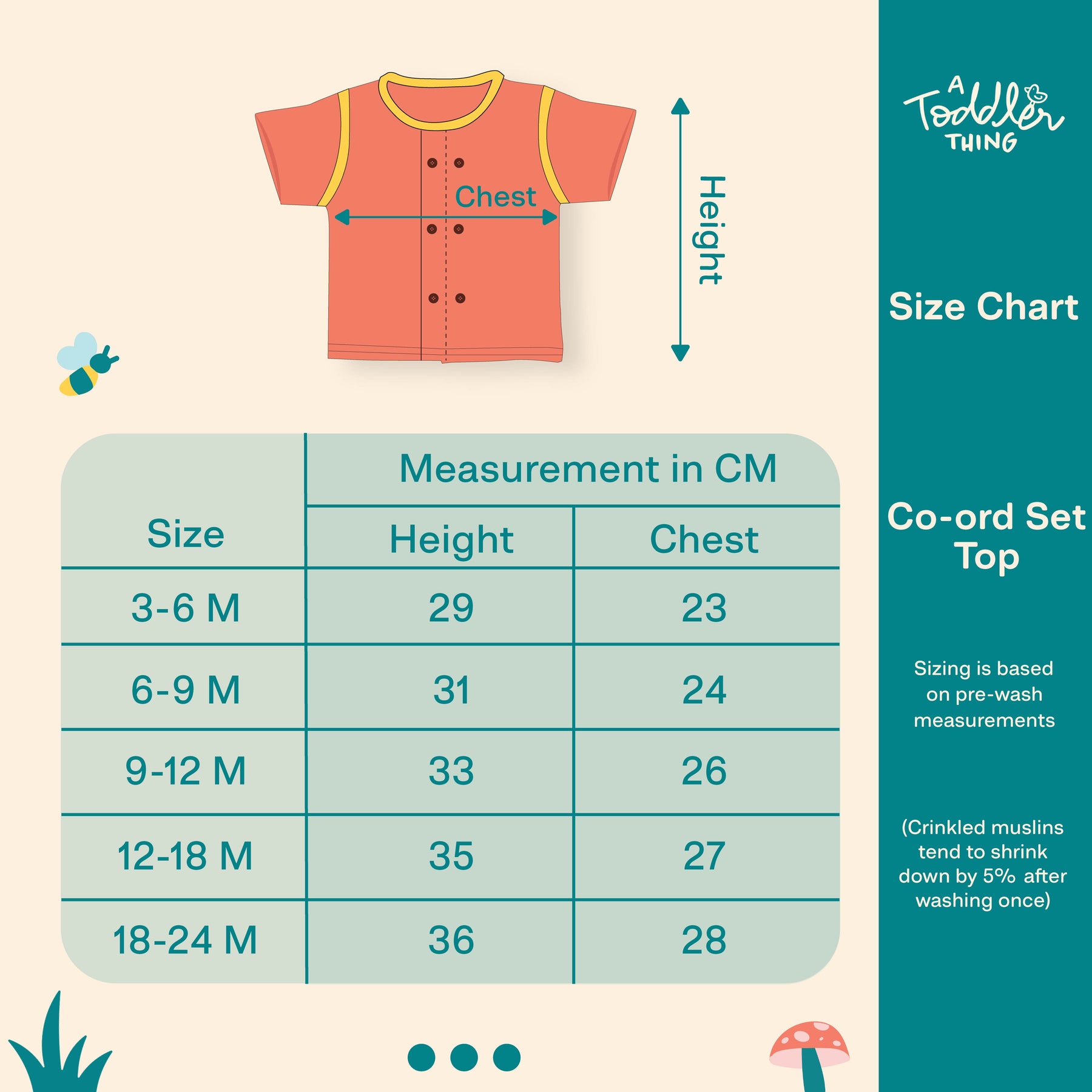 Teddyboo - Crinkled Muslin Co-ord Set