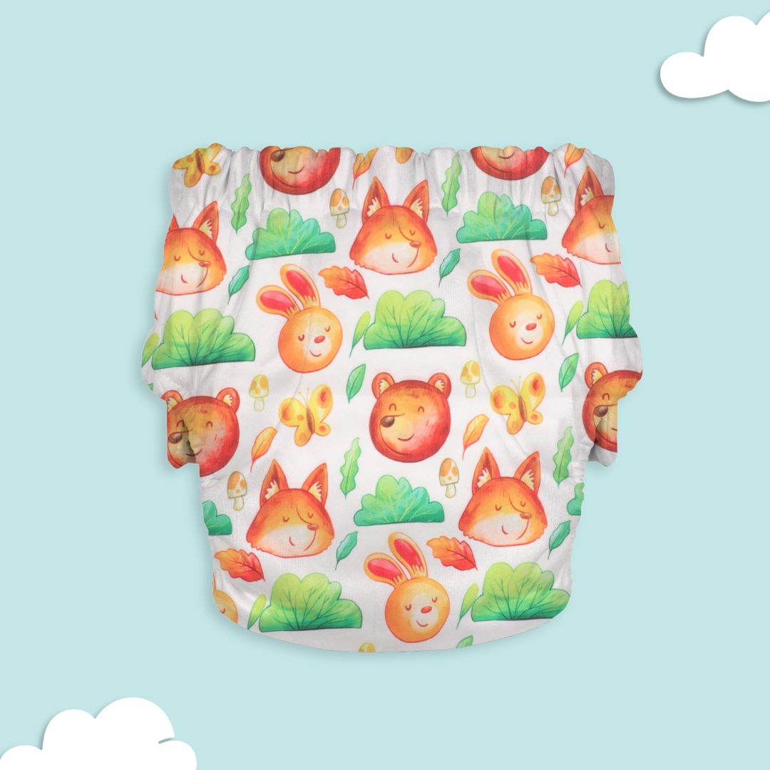 Indigo - Newborn Cloth Diaper 2.0 with 1 cotton Insert (2 kg - 5 kg)