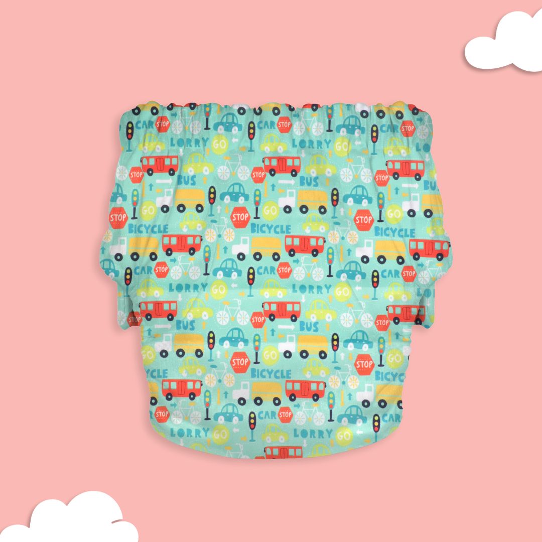 Indigo - Newborn Cloth Diaper 2.0 with 1 cotton Insert (2 kg - 5 kg)