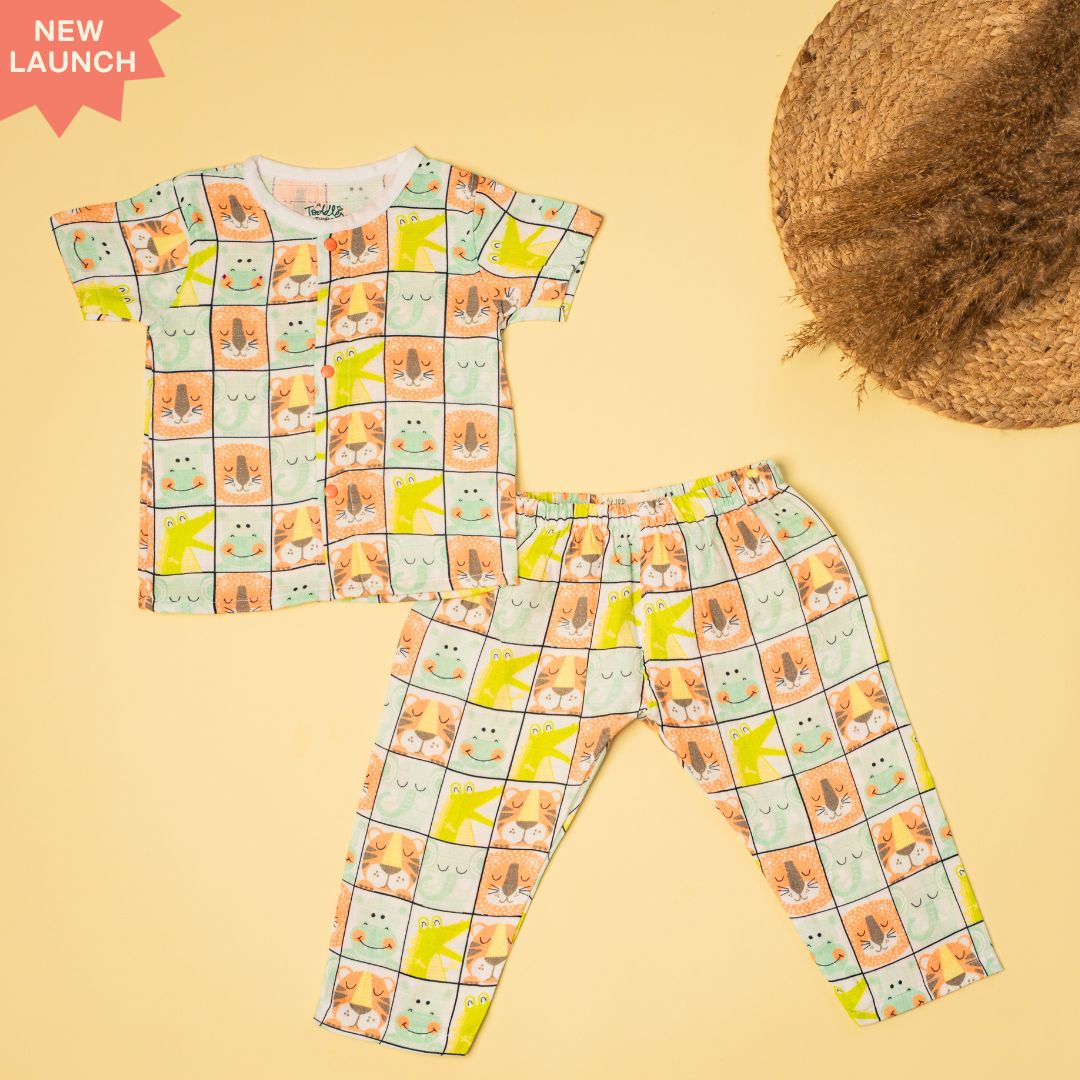 Toucan Punch - Muslin Sleep Suit for babies and kids (Unisex)