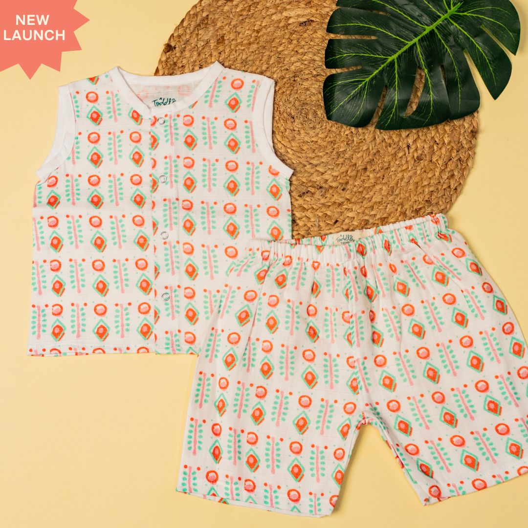 Toucan Punch - Muslin Jabla and Shorts for Babies and Toddlers