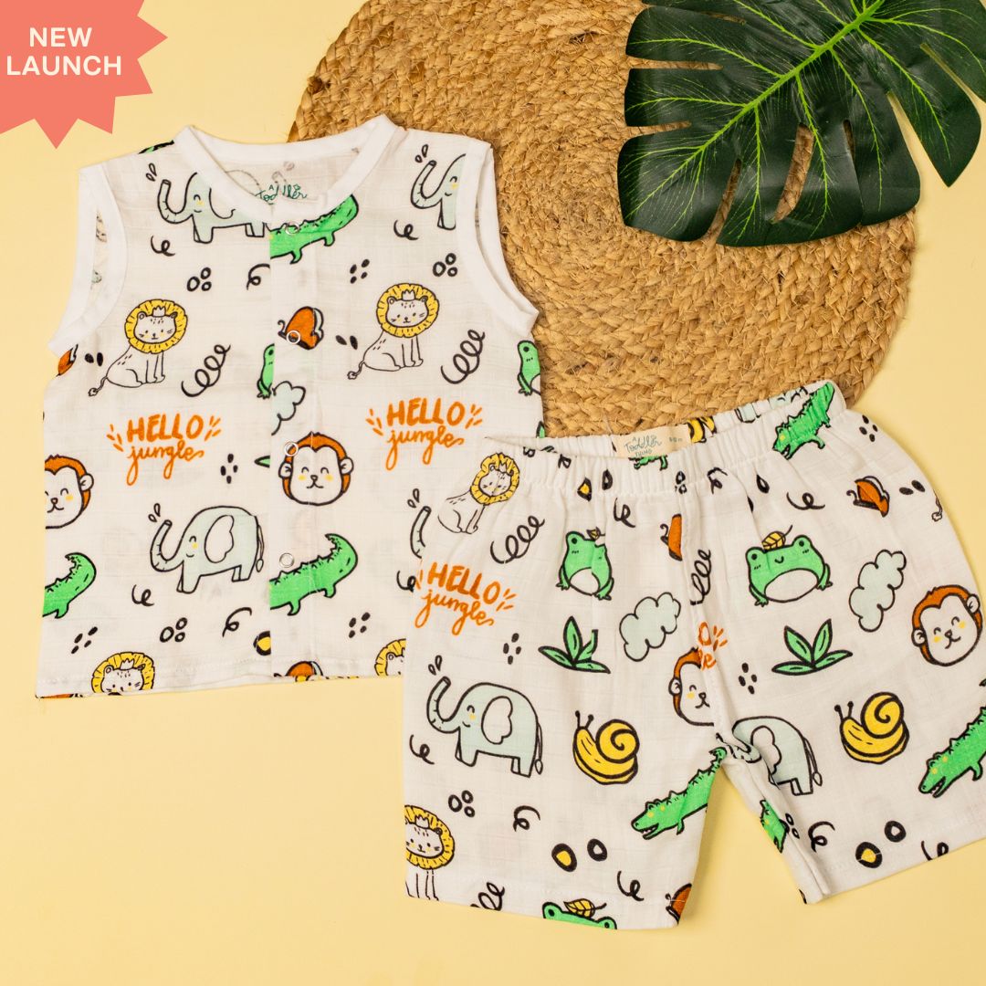 Toucan Punch - Muslin Jabla and Shorts for Babies and Toddlers