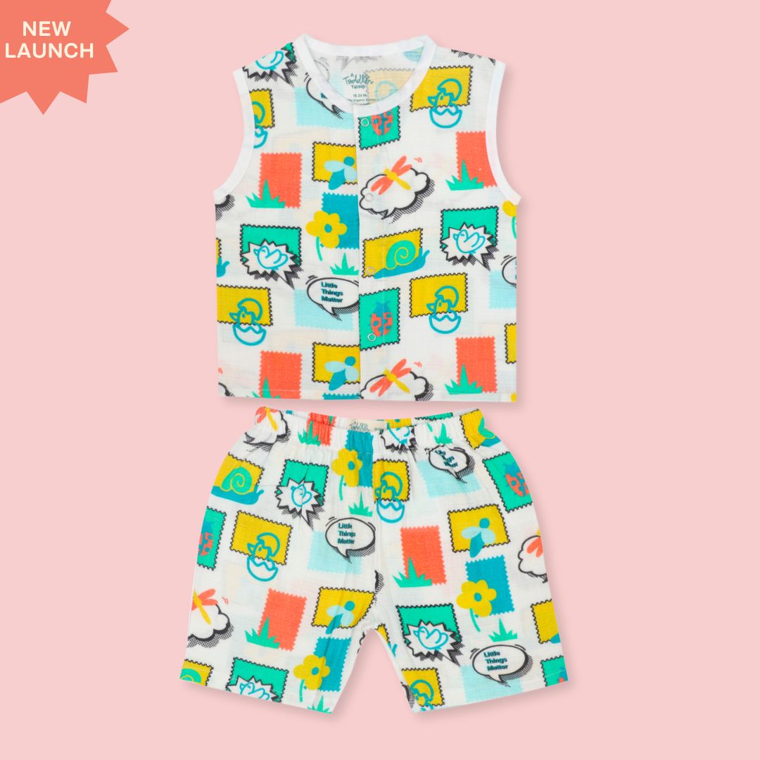 Toucan Punch - Muslin Jabla and Shorts for Babies and Toddlers