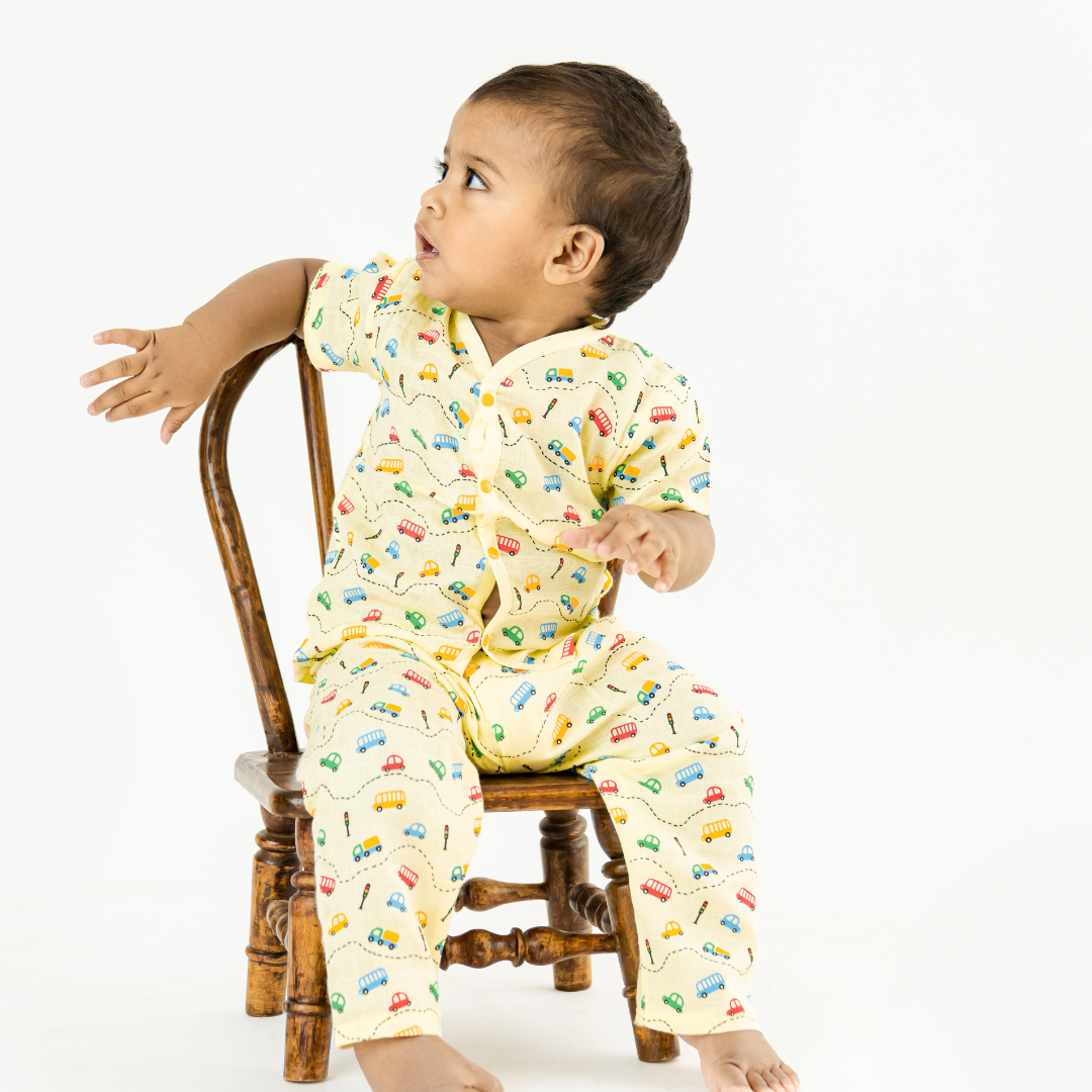 Jungle Wingle (Pack of 5) - Muslin Sleep Suit for babies and kids