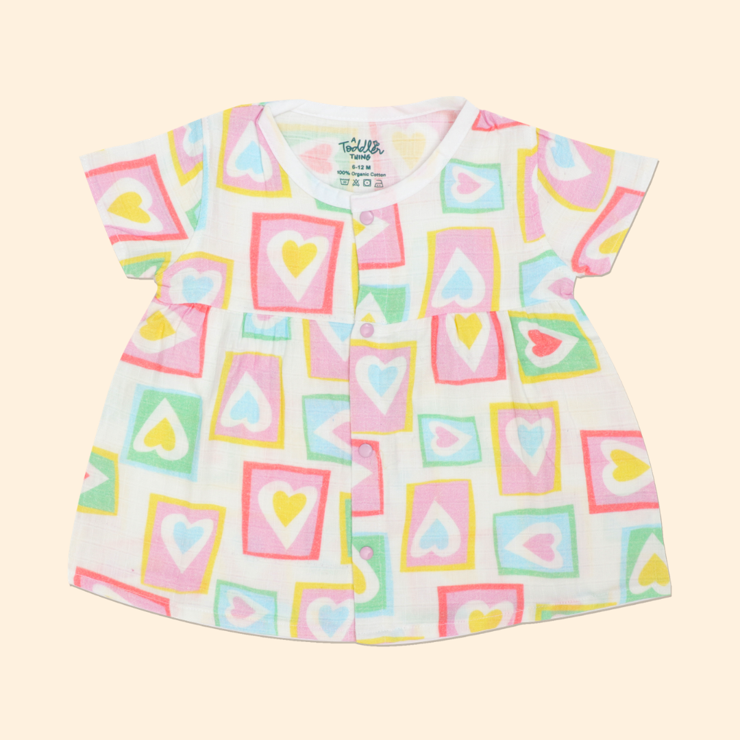 Timeless Tribes - Muslin Button Frock - Pack of 2