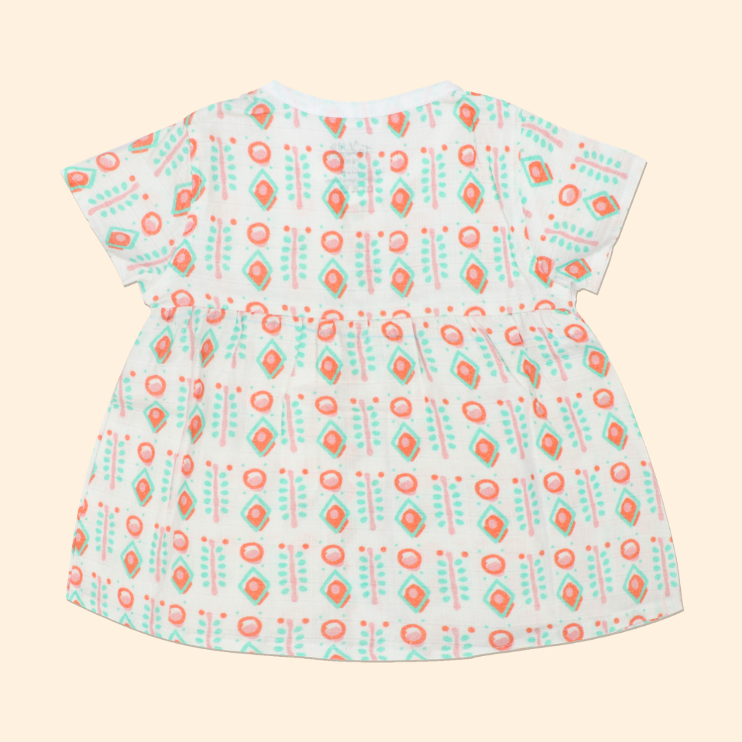 Timeless Tribes - Muslin Button Frock - Pack of 2