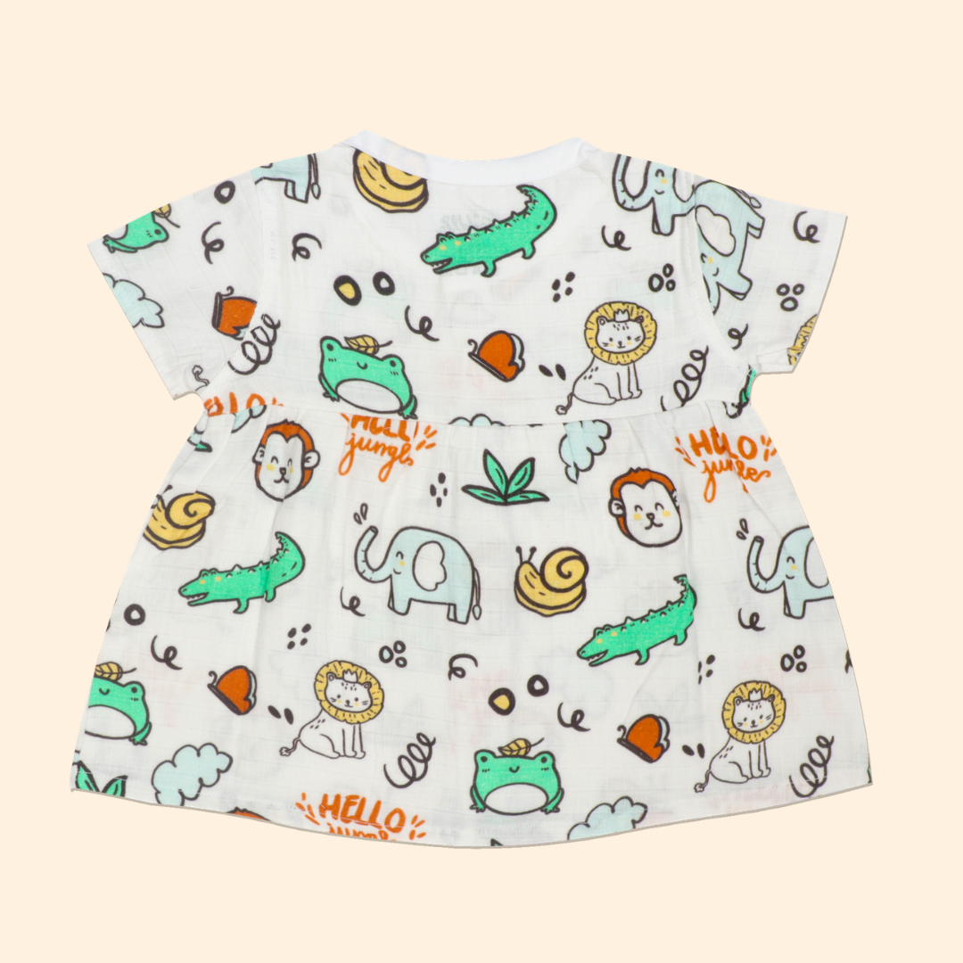 Timeless Tribes - Muslin Button Frock - Pack of 2
