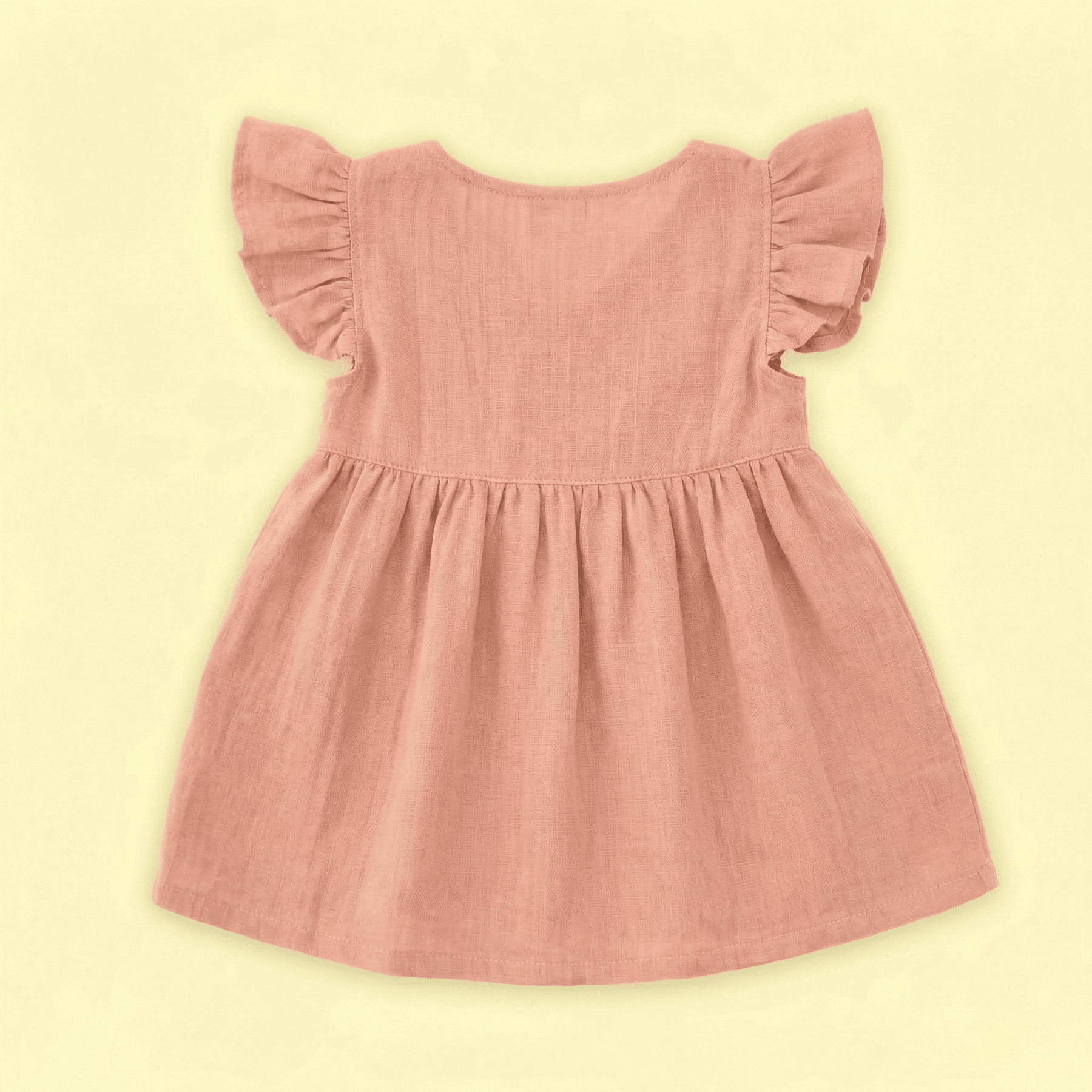 Mauve - Muslin Dandelions Frill Frock