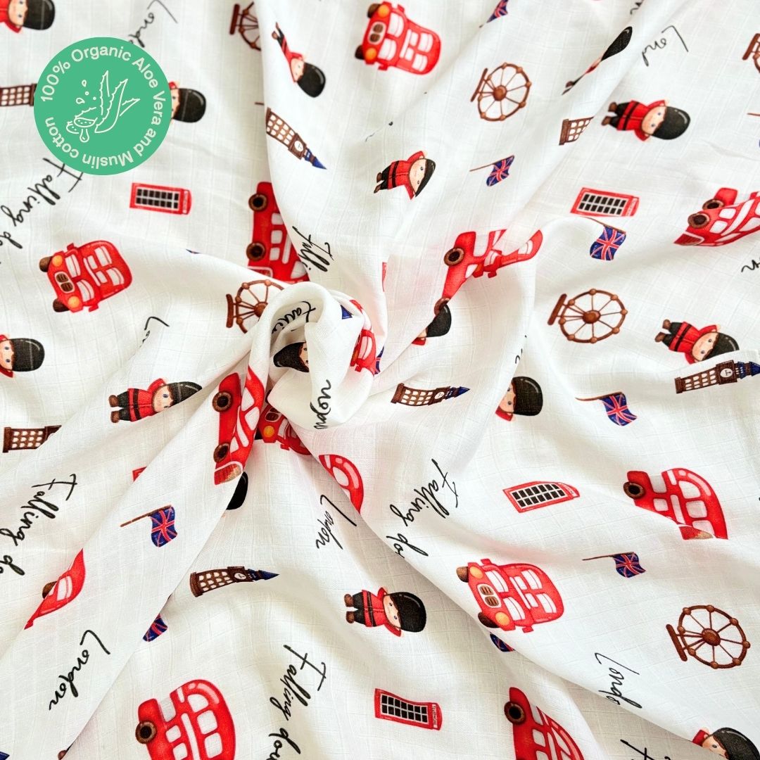 London Bridge - Organic Muslin Aloe Vera Towel