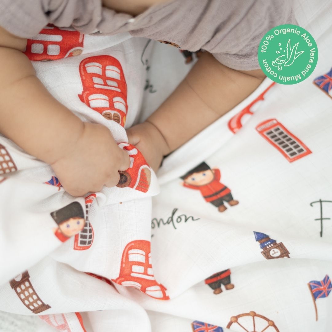 London Bridge - Organic Muslin Aloe Vera Towel