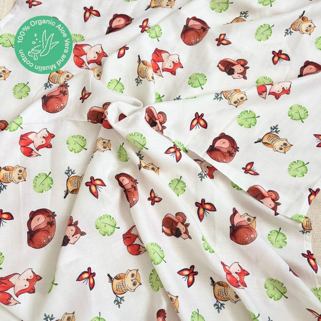 Zooland - Organic Muslin Aloe Vera Towel