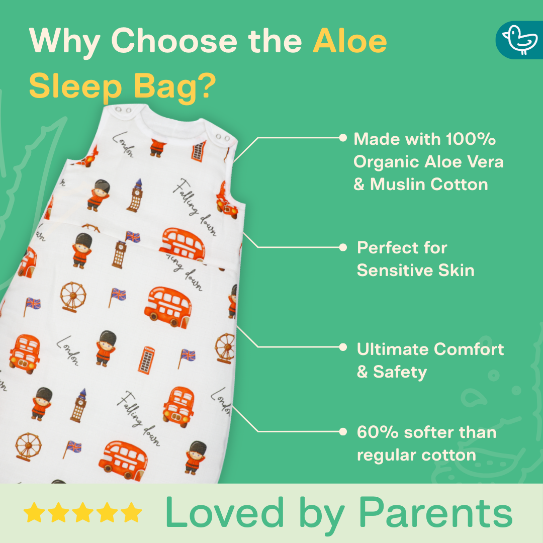 Bumble Bee - Organic Muslin Aloe Vera Sleep Bag (upto 9 months)