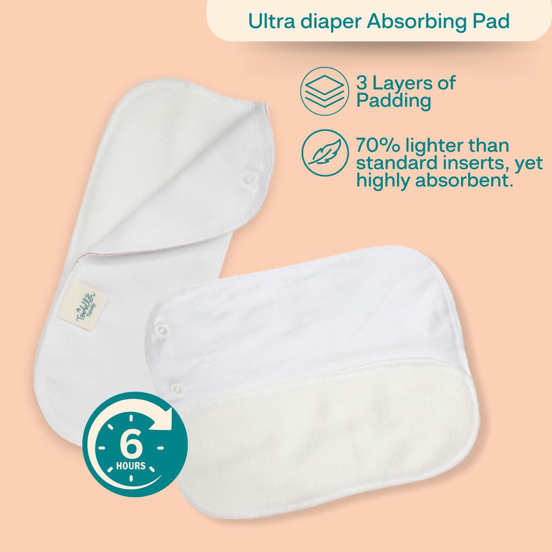 Rainbows & Peaches Ultra Diaper 2.0 with Insert - Upto 6 hrs (Pack of 3)