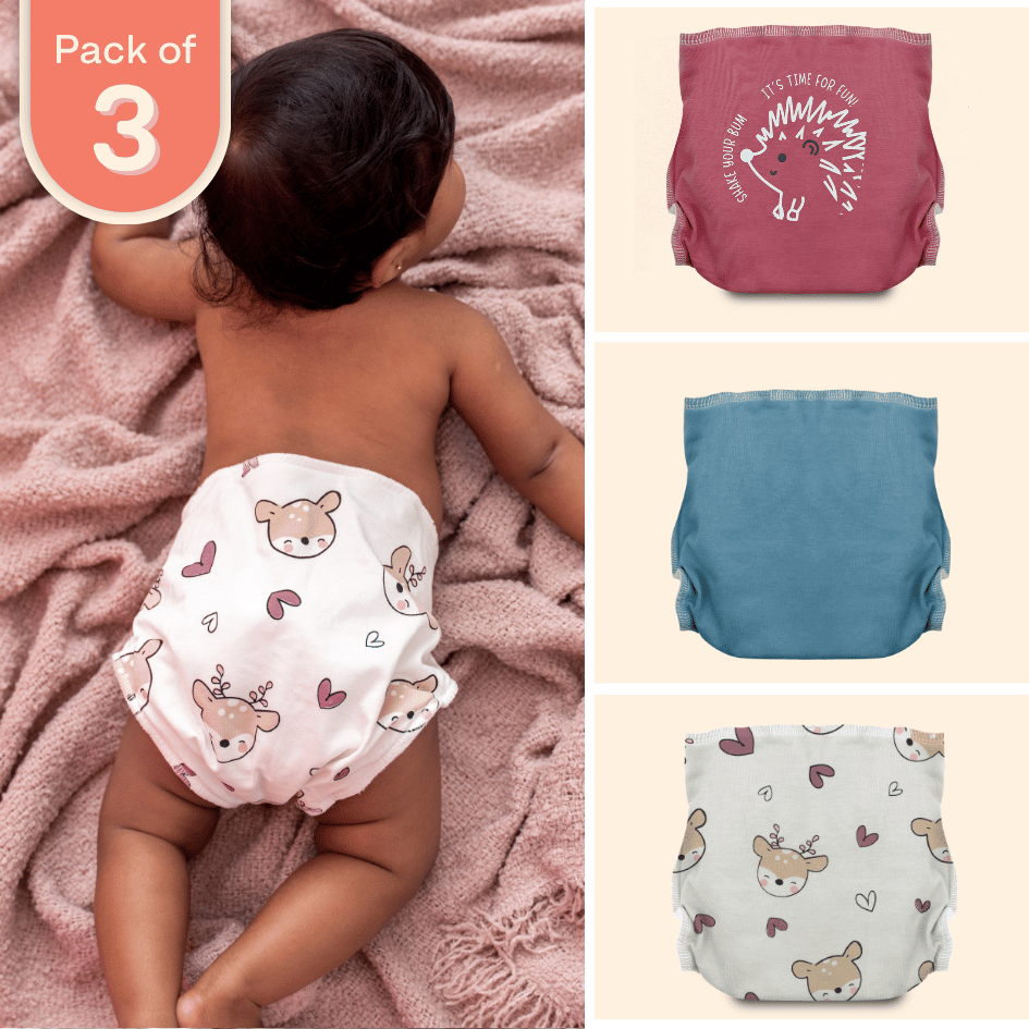 Deerly Spiked - Ultra Nappies 2.0 (Pack of 3)