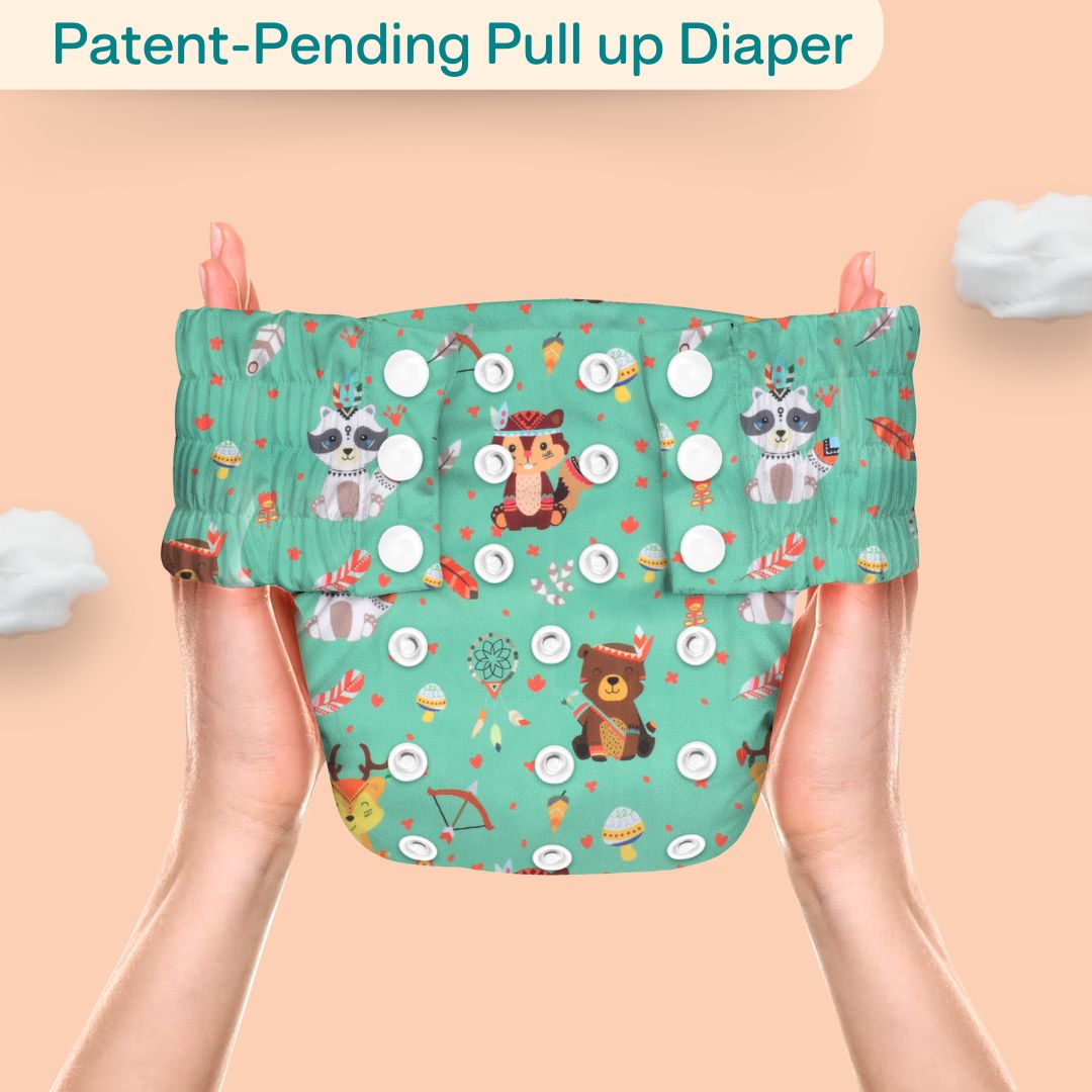 Jungle Jam Ultra Diaper 2.0 with Insert - Upto 6 hrs (Pack of 3)