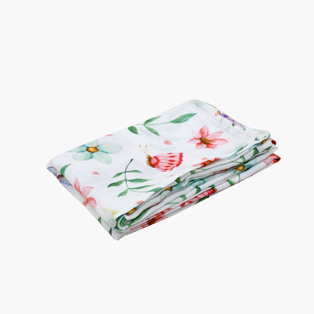 Spring Daisy - Organic Muslin Aloe Vera Towel
