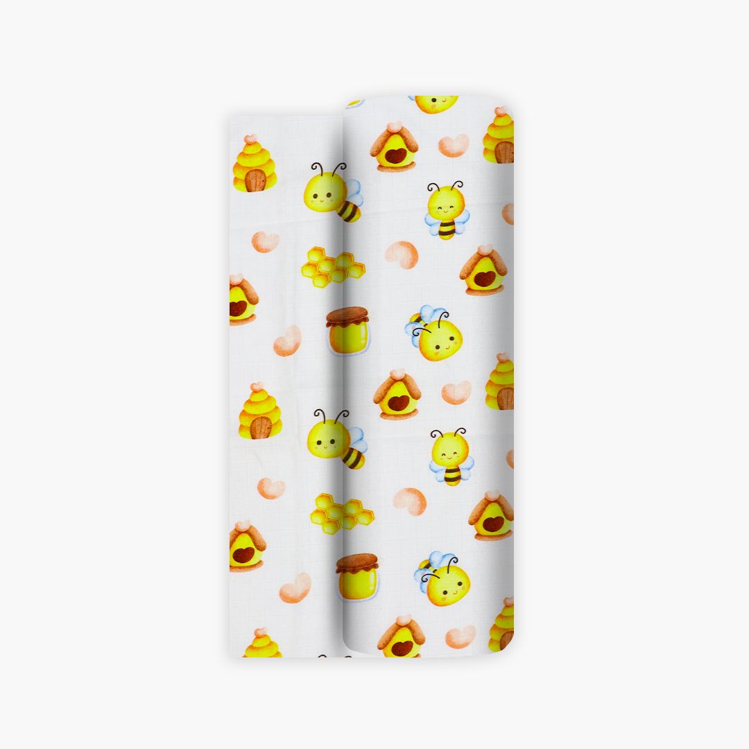 Bumble Bee Organic Muslin Aloe Vera Towel