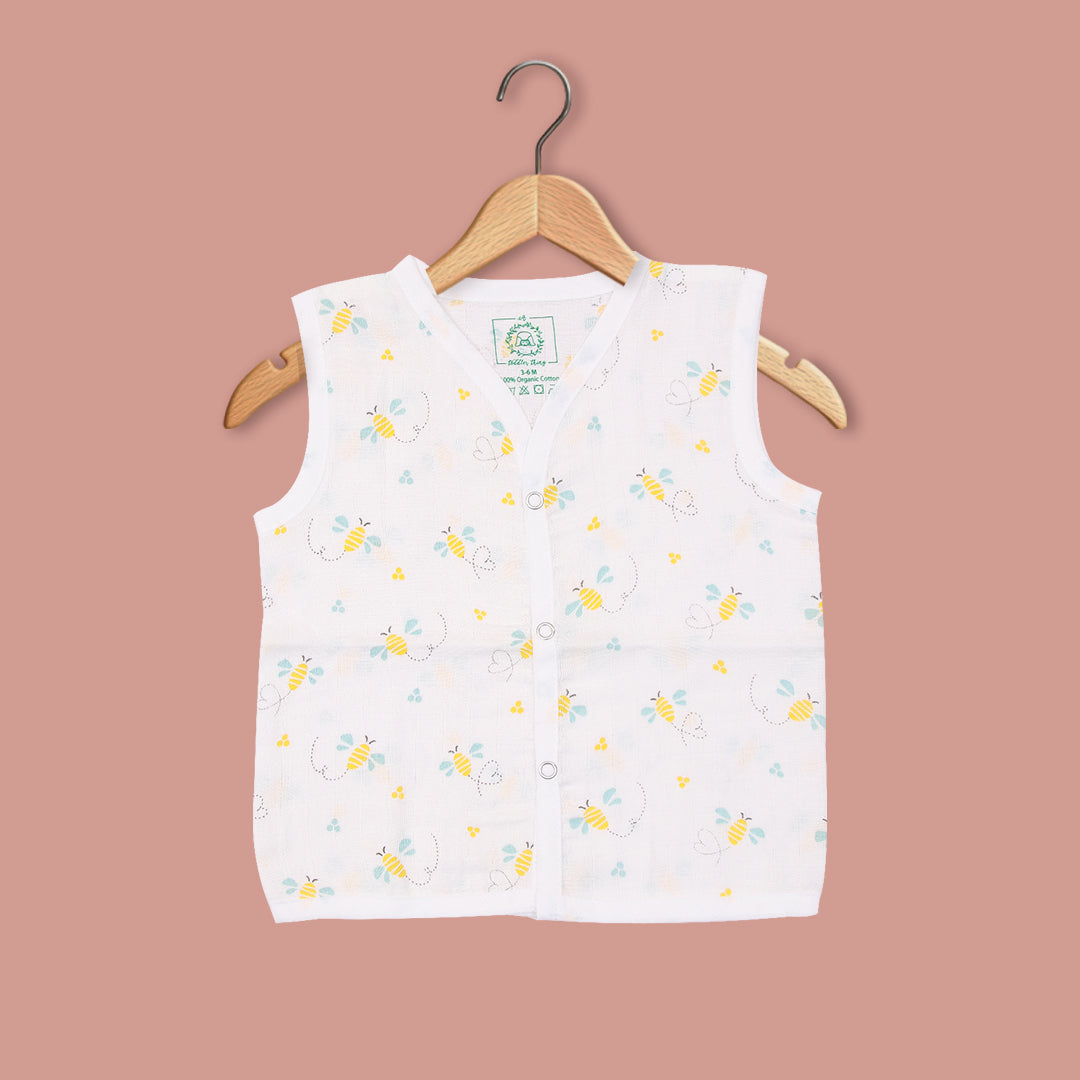 Buzzing Bee - Muslin Jabla and Shorts for Babies and Toddlers