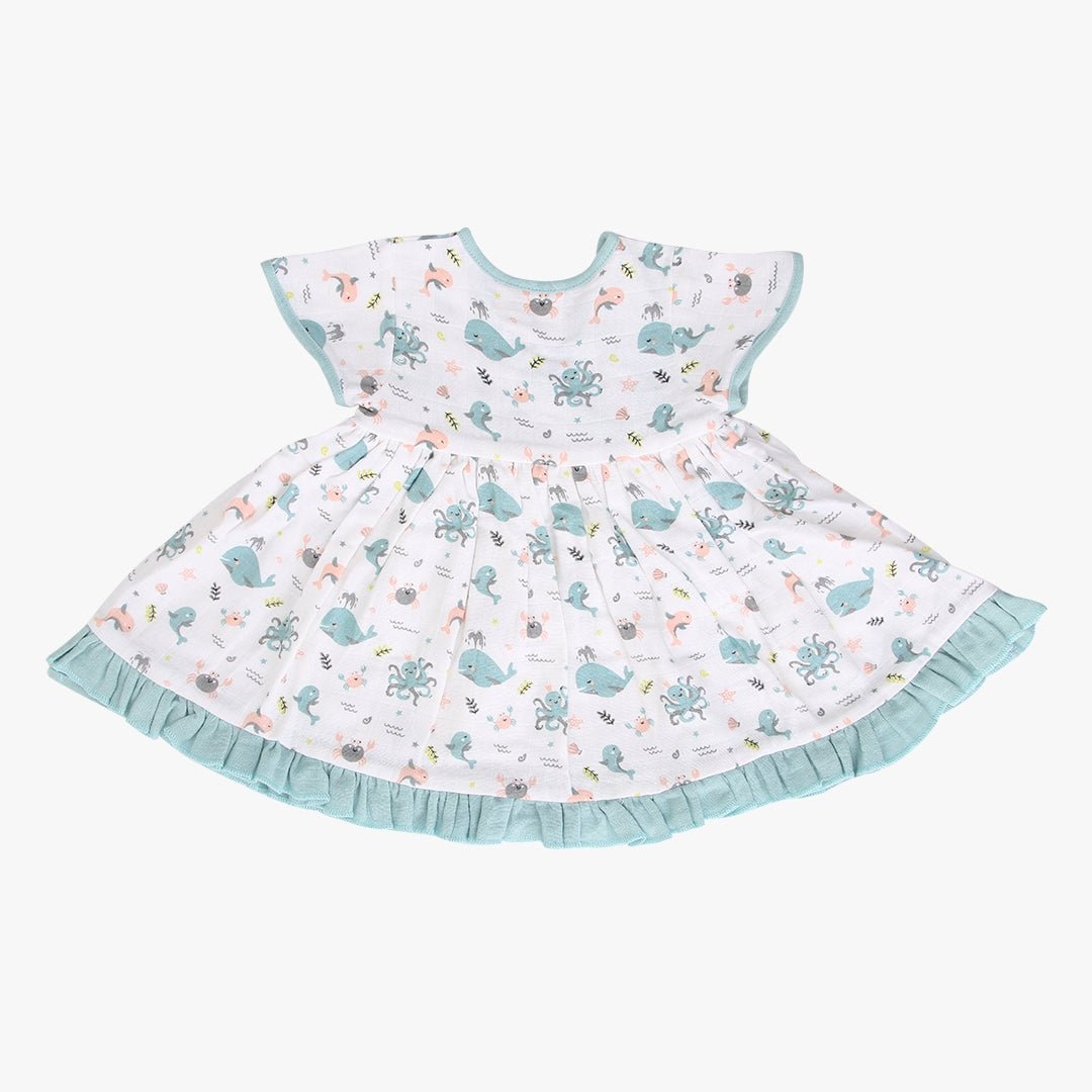 Sea World - Muslin Button Frock