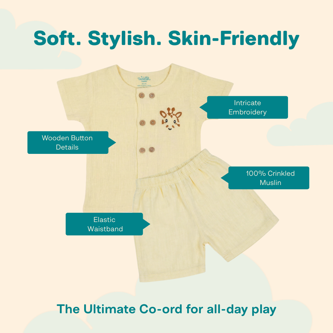 Lil Koala - Crinkled Muslin Co-ord Set