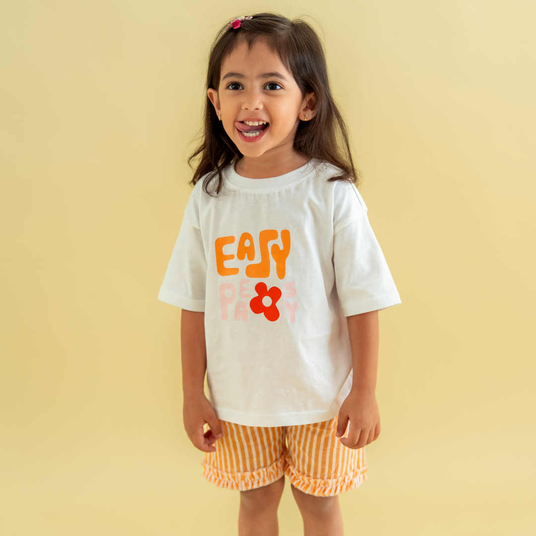 Easy Peasy - Seersucker T-Shirt & Shorts for Girls