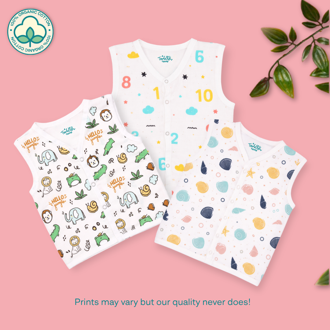 BEST SELLER - Muslin Jabla Button Type for Babies -  Combo Packs