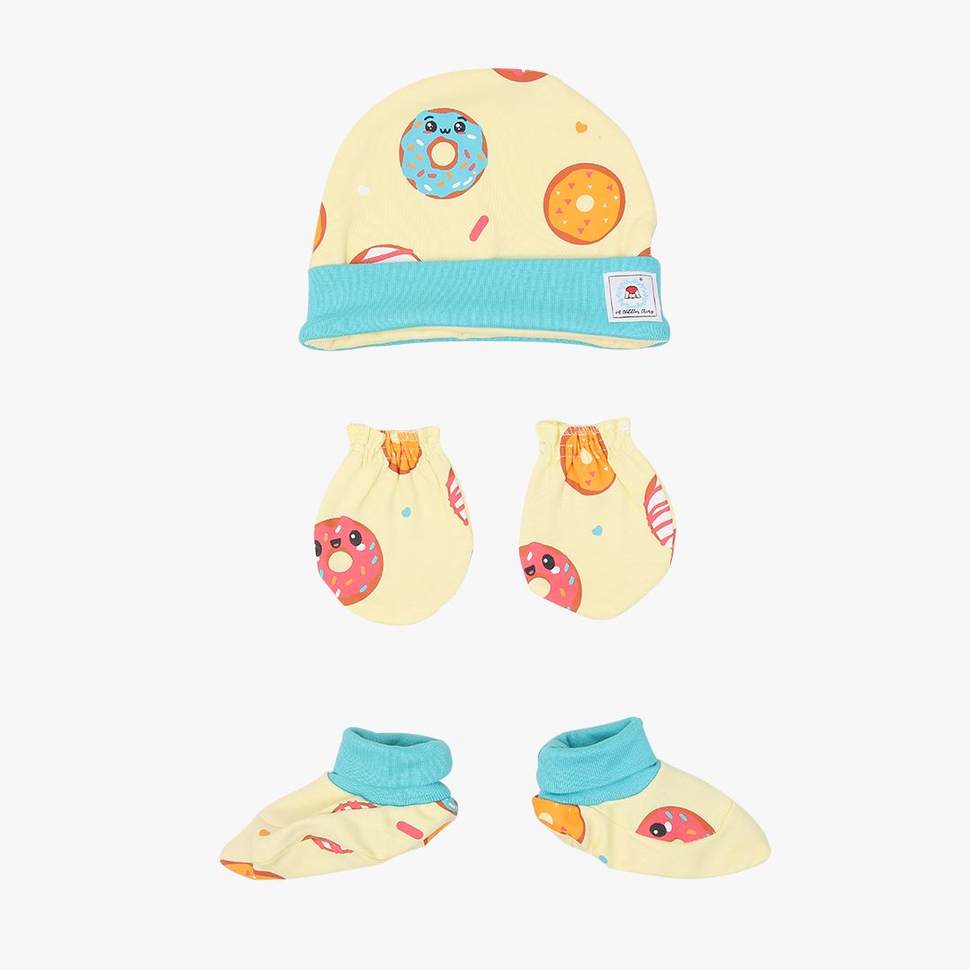 Donut Worry - Cap, Mittens & Booties