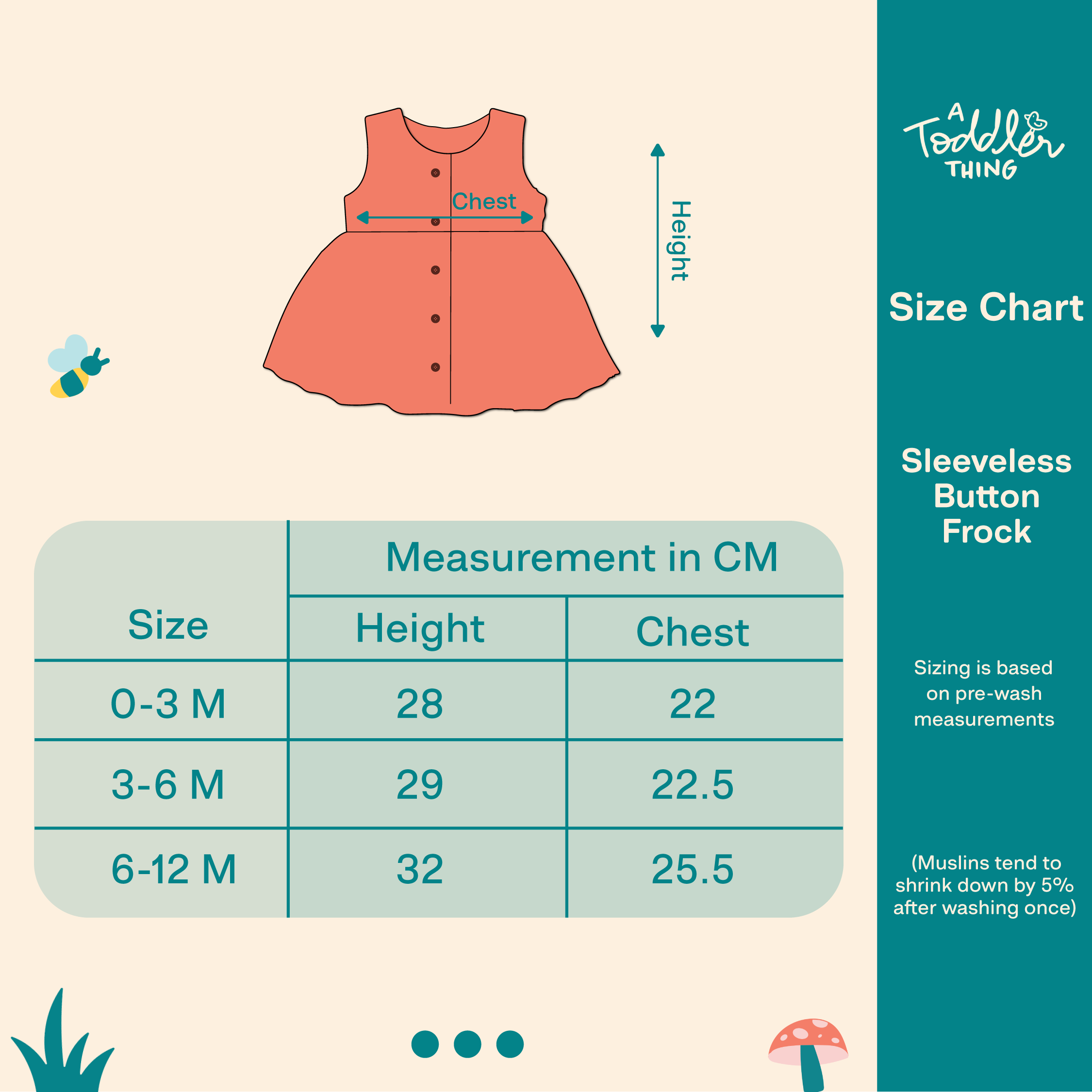 Muslin Sleeveless Frock - Pack of 3