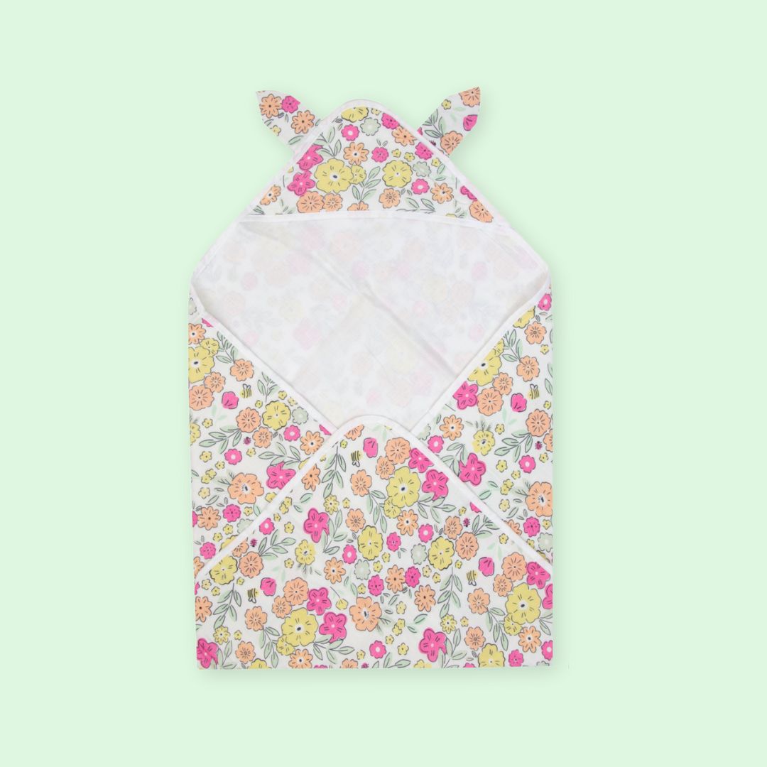 Zoodle Blocks - Muslin Hooded Towels for Babies and Kids