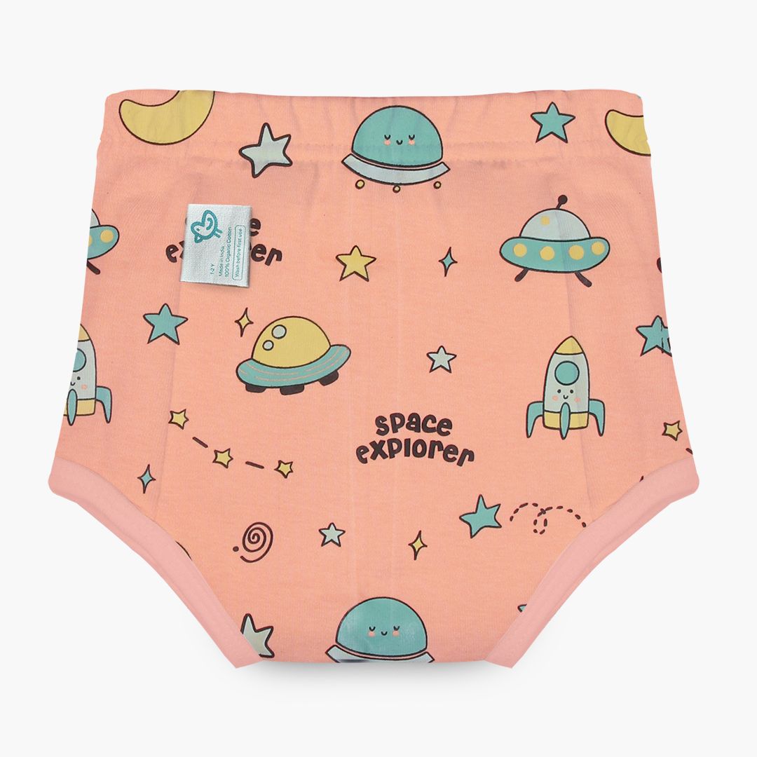 Little Planets & Magical Unicorn Organic Cotton Toddler Girl Underwear