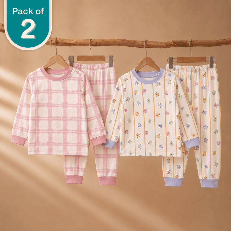 Rosy Petals - Modal Loungewear (Pack 2)