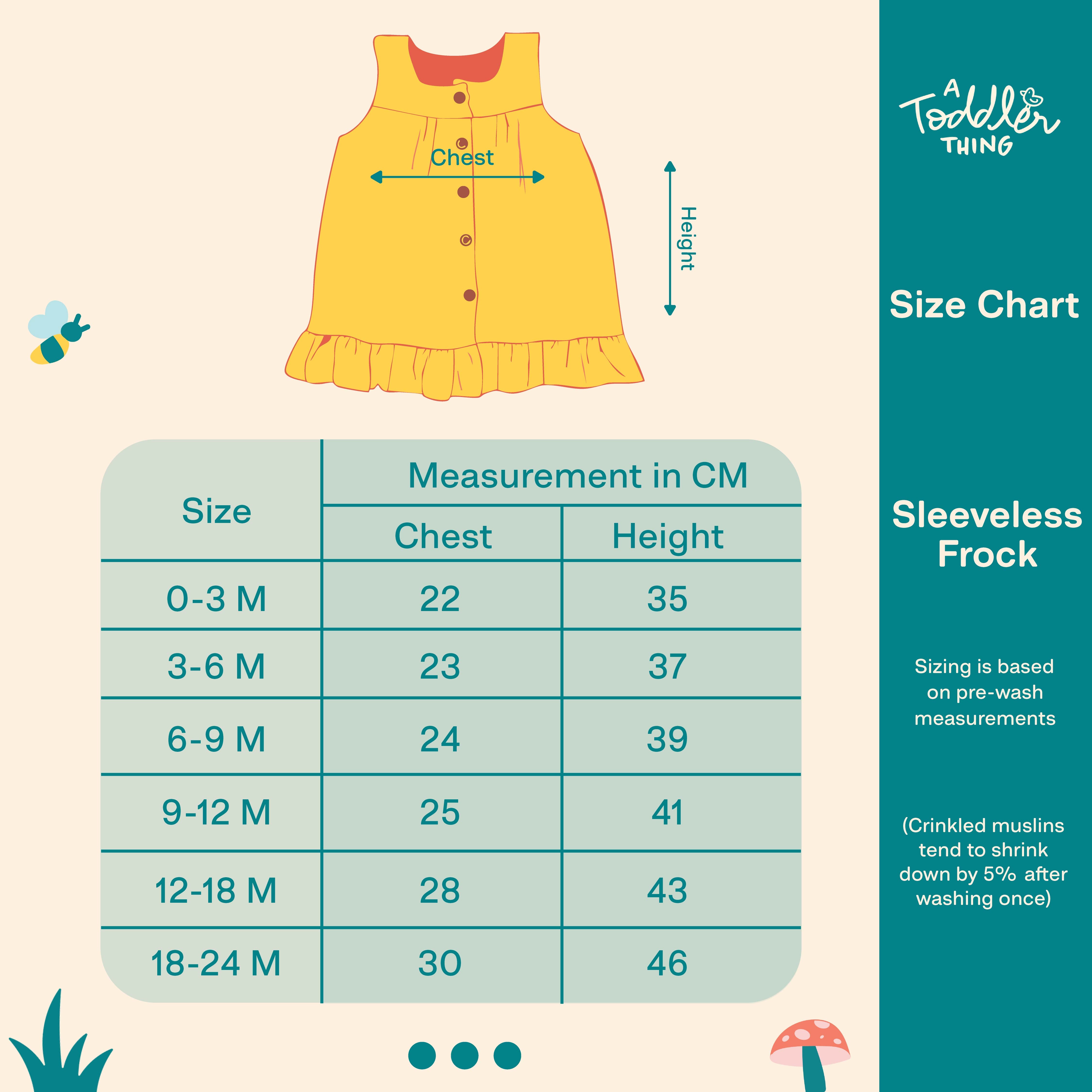 Little Leaf - Crinkled Muslin Sleeveless Frock