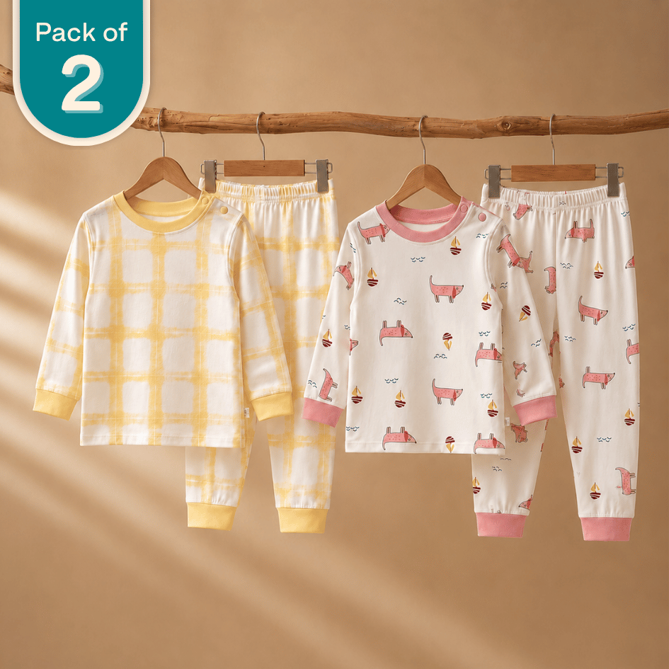 Rosy Petals - Modal Loungewear (Pack 2)