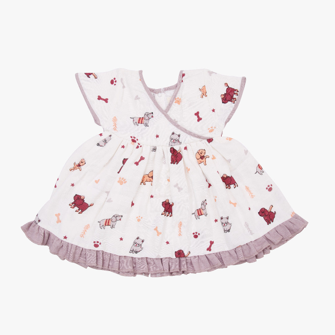 Dog Walk - Muslin Button Frock